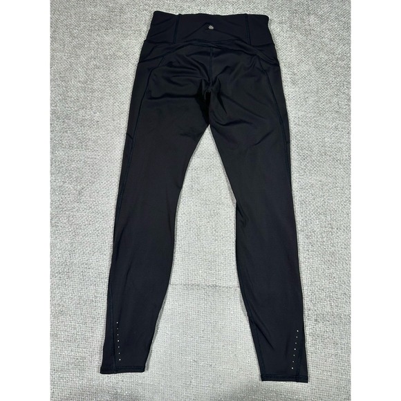 Athleta Rainier Tight Leggings Womens Medium Tall Black Active Run Yoga Train - Picture 2 of 11